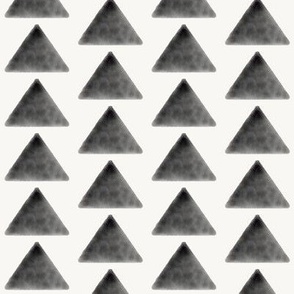 Watercolor triangles, geometric, monochrome triangles, black and white || by sunny afternoon