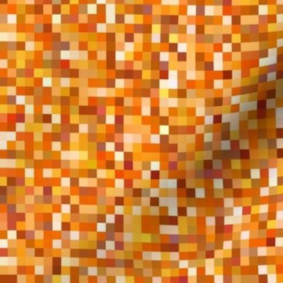 orange topaz pixelsquares, 1/4" squares