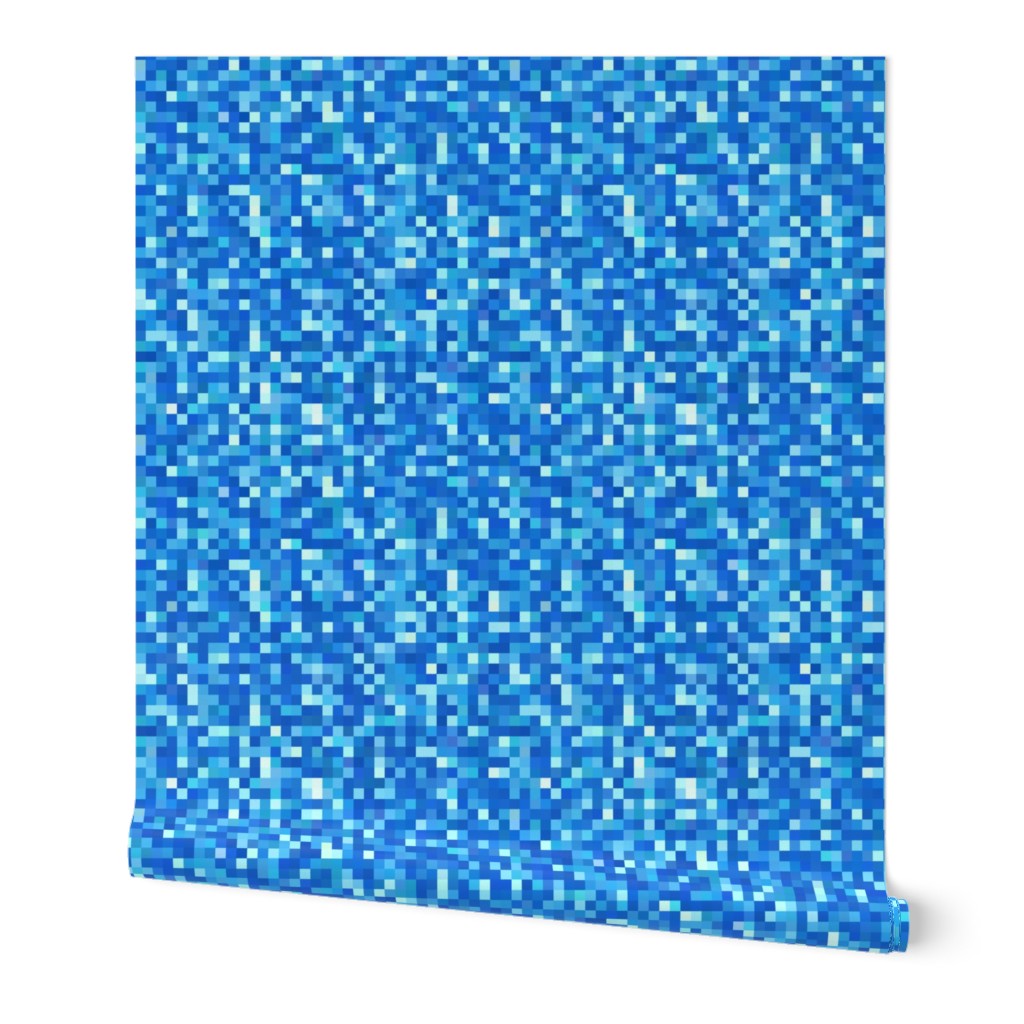 blue topaz pixelsquares, 1/4" squares