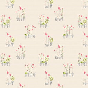 flowerspot littleflower beige