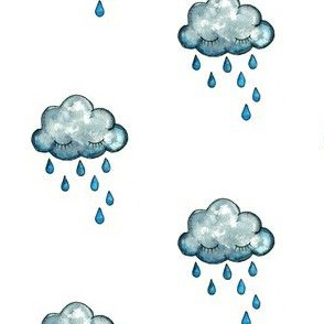 watercolour raincloud