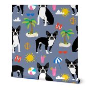 boston terrier, beach fun cute beach summer tropical dog cute dog
