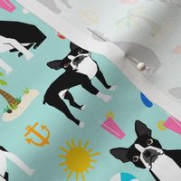 boston terrier, beach fun cute beach summer tropical dog cute dog