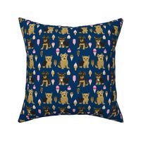 Yorkie yorkshire terrier ice cream funny novelty dog dogs pet dog owners must have fabrics for dog quilts