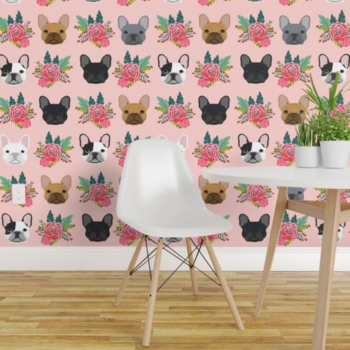 Pink White Tiny Checked Butterflies Flower Bunny Baby Girl Wall Wallpaper Border 