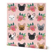 French Bulldog flowers florals frenchies dog girls flowers baby nursery sweet painted flower