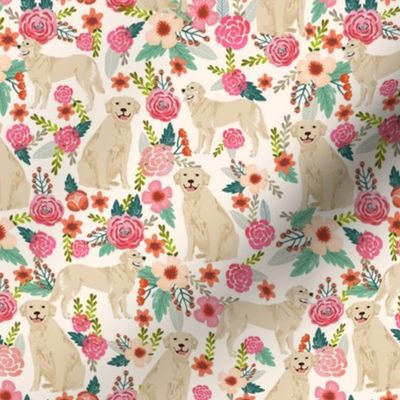 Golden Retriever, dog dogs, florals, flowers, cute nursery baby girls pastel mint all  over dog print