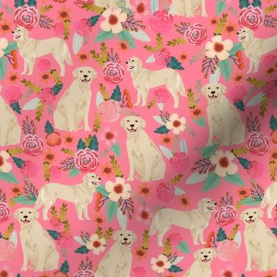 Golden Retriever fabric, dog dogs, florals, flowers, cute nursery baby girls pastel mint all  over dog print