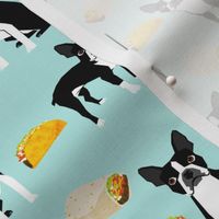 Boston Terrier Tacos, food, novelty, tacos, mexican food, cute dog, dogs, funny dog print