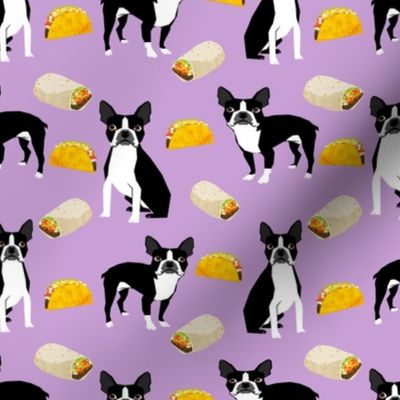 Boston Terrier Tacos, food, novelty, tacos, mexican food, cute dog, dogs, funny dog print