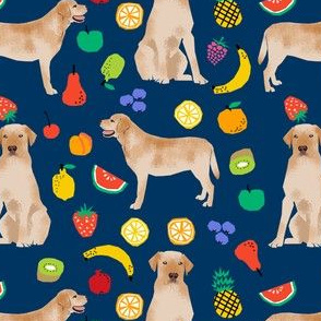 Labrador Retriever, yellow lab, lab dog, dogs, dog, fruit, summer, cute fun, food, novelty print