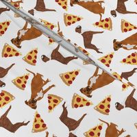 Boxers pizza pizza food boxer dog dogs cute food pets pet dog funny novelty dog print