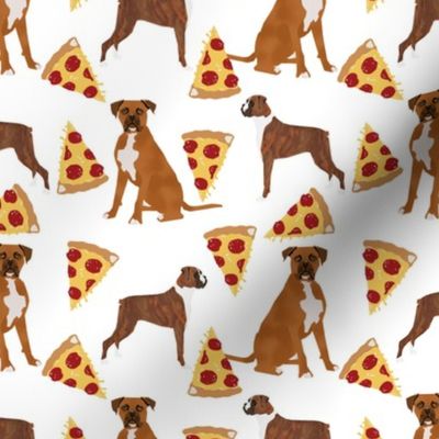 Boxers pizza pizza food boxer dog dogs cute food pets pet dog funny novelty dog print