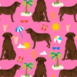 Chocolate Labrador retriever, chocolate lab, labrador, dog, beach, summer cute, pet dogs, beach fabric for lab owners, dog owners preppy dogs