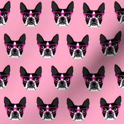 Boston Terrier glasses dog glasses cute dogs dog print for boston terrier owners fabric for boston terrier owners home dec textiles baby cute