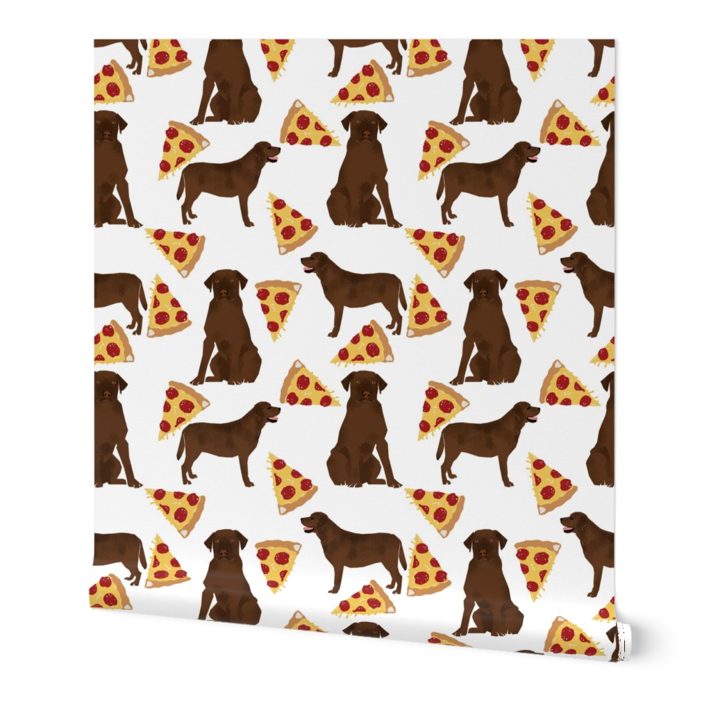 Chocolate labrador, labrador retriever, lab, chocolate lab, pizza, food, pizzas, novelty, foods