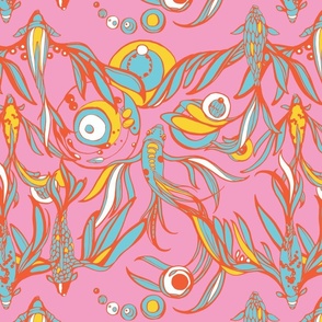 Psychedelic 70s flying fish