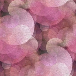 fluffy bubbles in pink