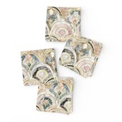 Marble Art Deco Tiles in Soft Pastels