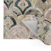 Marble Art Deco Tiles in Soft Pastels