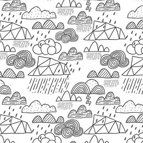 doodle clouds 