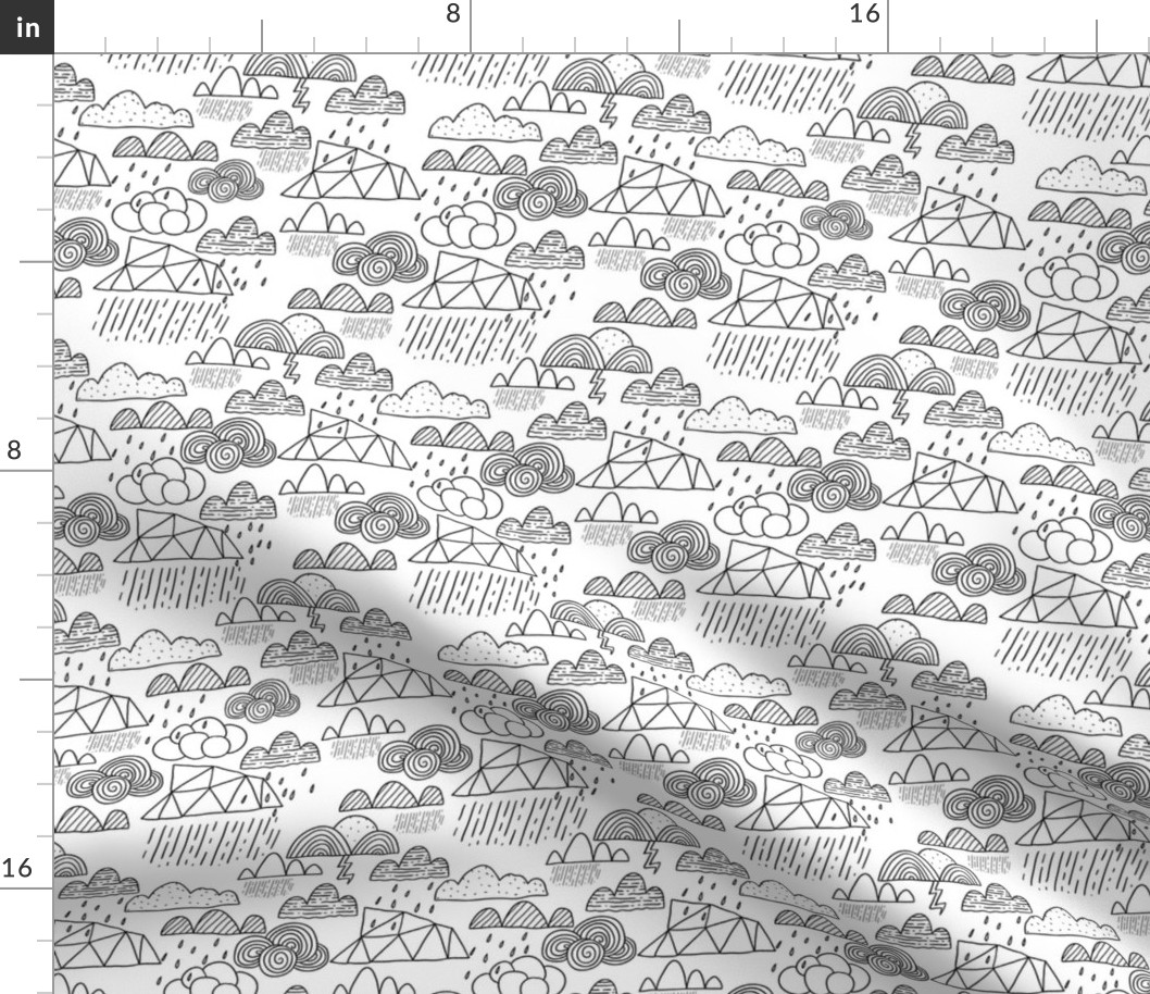 doodle clouds 