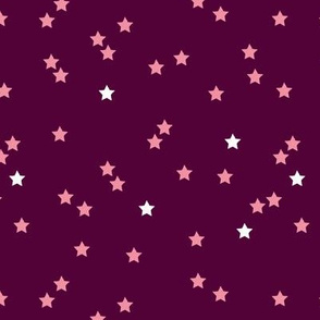 Soft stars good night sweet dreams sparkle pink purple