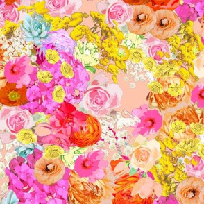 Summer Bright Floral // Peachy