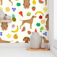 vizsla dog fruits cute dogs pet dogs fabric sweet dog