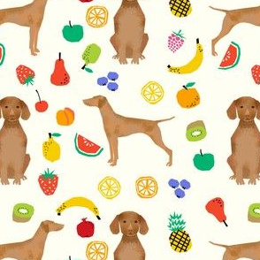 vizsla dog fruits cute dogs pet dogs fabric sweet dog