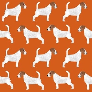jack russell terriers orange cute dog fabric for dog owners jack russells 