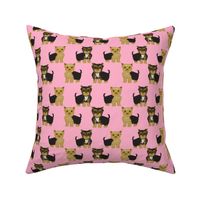 yorkshire terrier yorkie cute dog pet pets dog yorkie fabric pink cute yorkie 