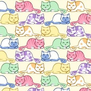 Pastel Purrs - Yellow