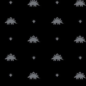 Stegosaurus Coordinate - Black / Grey