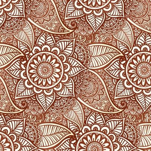 Mehndi flowers pattern