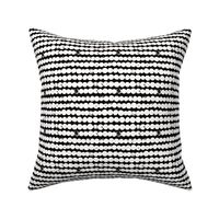Circles and rows cool Scandinavian style dots brush strings gender neutral black and white