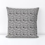 Circles and rows cool Scandinavian style dots brush strings gender neutral black and white