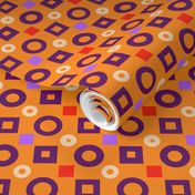 Orange And Purple Simple Geometrics by Cheerful Madness!!