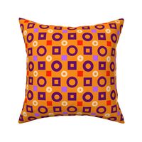 Orange And Purple Simple Geometrics by Cheerful Madness!!