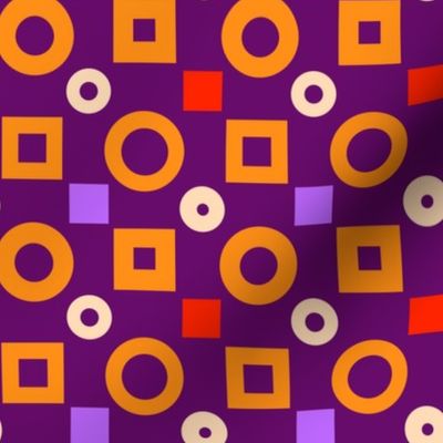 Purple And Orange Simple Geometrics by Cheerful Madness!!