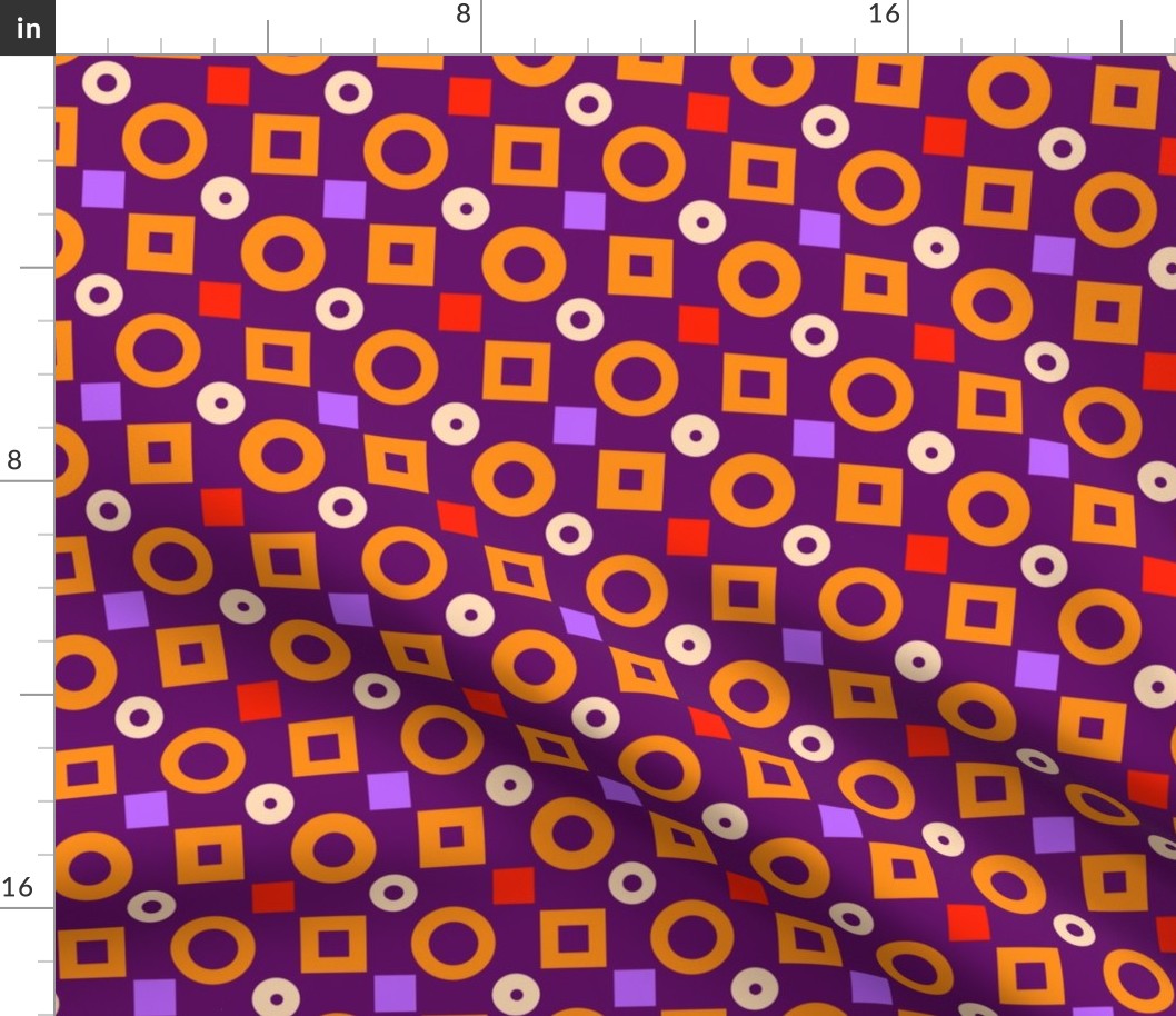 Purple And Orange Simple Geometrics by Cheerful Madness!!