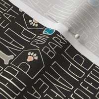 Dog's Life - Pets Black & Dark Teal 