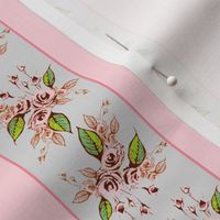 Roses Stripe light pink dainty