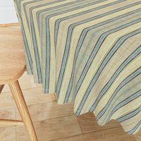 Celadon faux linen ticking stripe