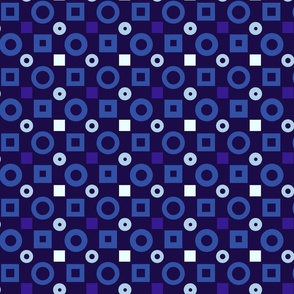 Simple Ultramarine Geometrics by Cheerful Madness!!