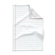 Lined Paper- White College Rule