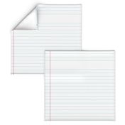 Lined Paper- White College Rule