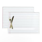 Lined Paper- White College Rule