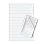 Lined Paper- White College Rule