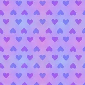 Hearts Small Purple